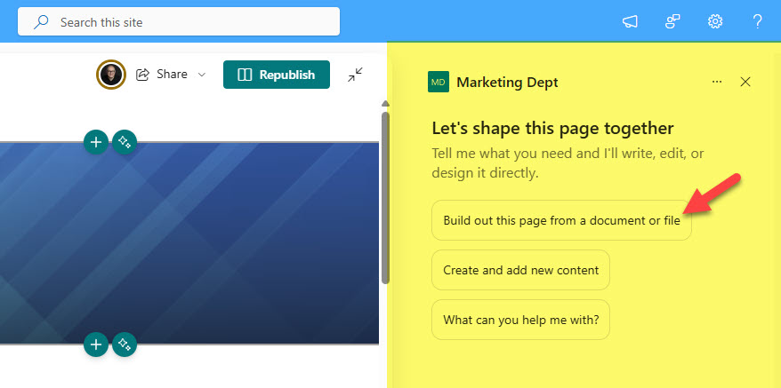 SharePoint Page Agent