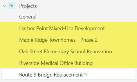 Project Documents in SharePoint